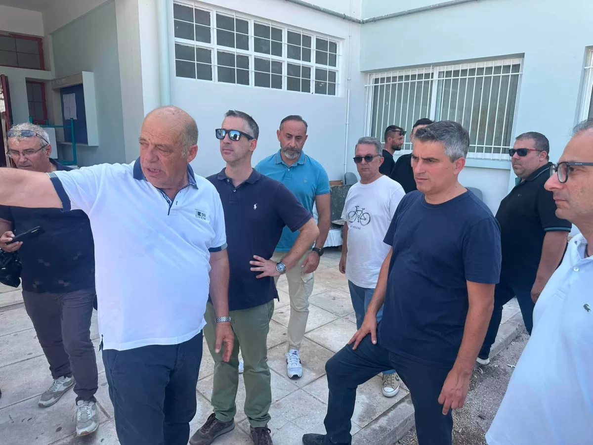 Αυτοψία Χρίστου Δήμα στα σχολεία του Δήμου Κορινθίων