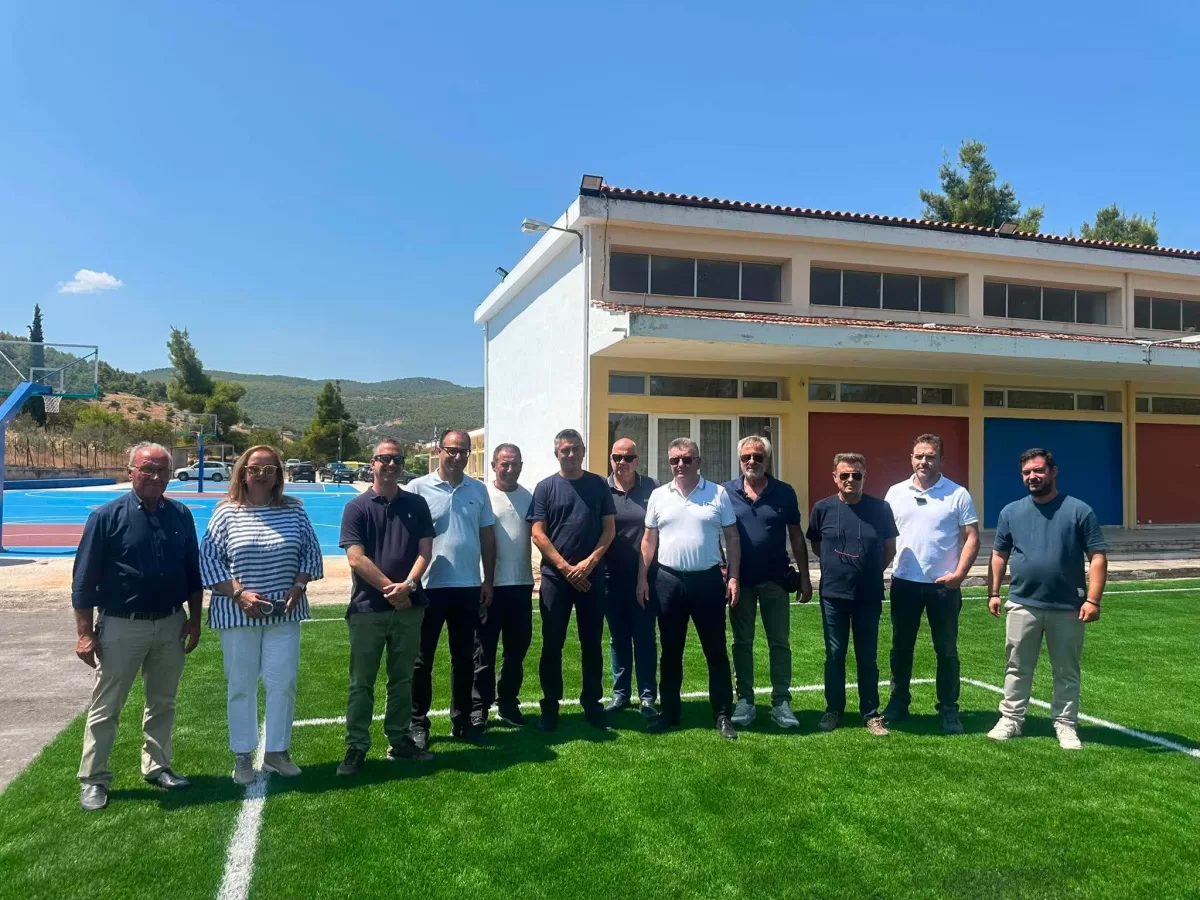 Αυτοψία Χρίστου Δήμα στα σχολεία του Δήμου Κορινθίων