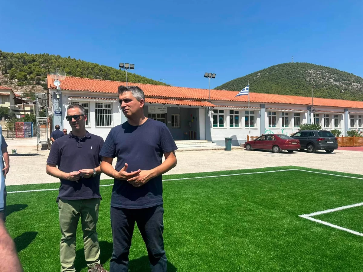 Αυτοψία Χρίστου Δήμα στα σχολεία του Δήμου Κορινθίων