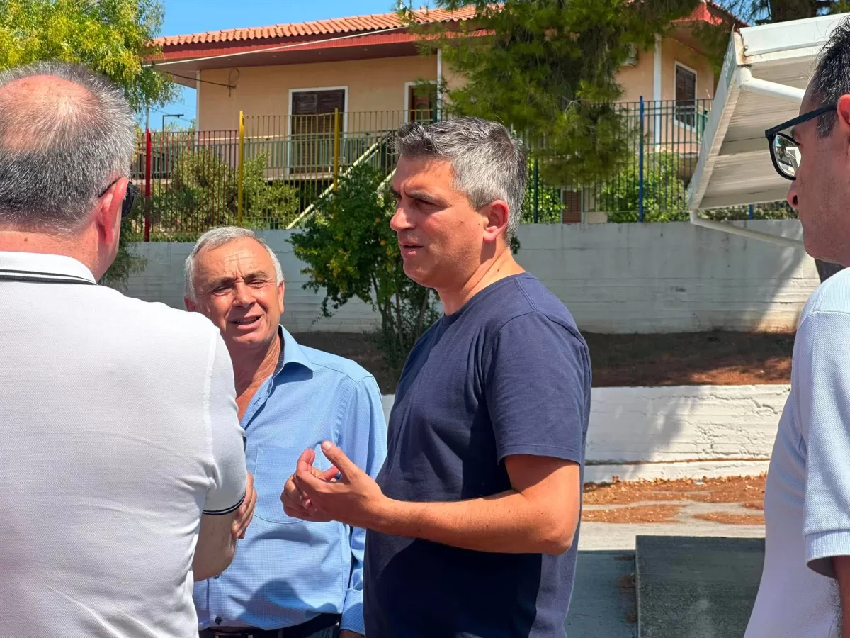 Αυτοψία Χρίστου Δήμα στα σχολεία του Δήμου Κορινθίων