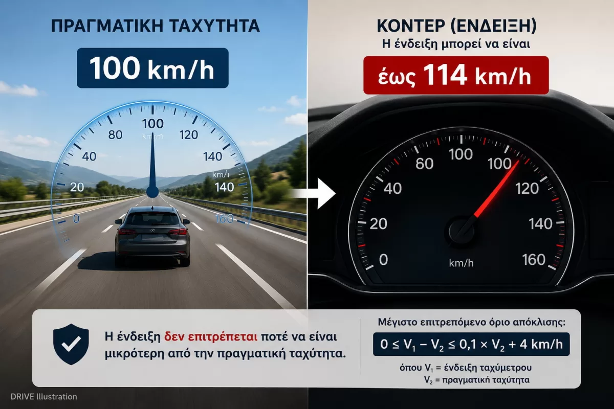 Γιατί το κοντέρ του αυτοκινήτου σου δείχνει μεγαλύτερη ταχύτητα από το GPS - 3