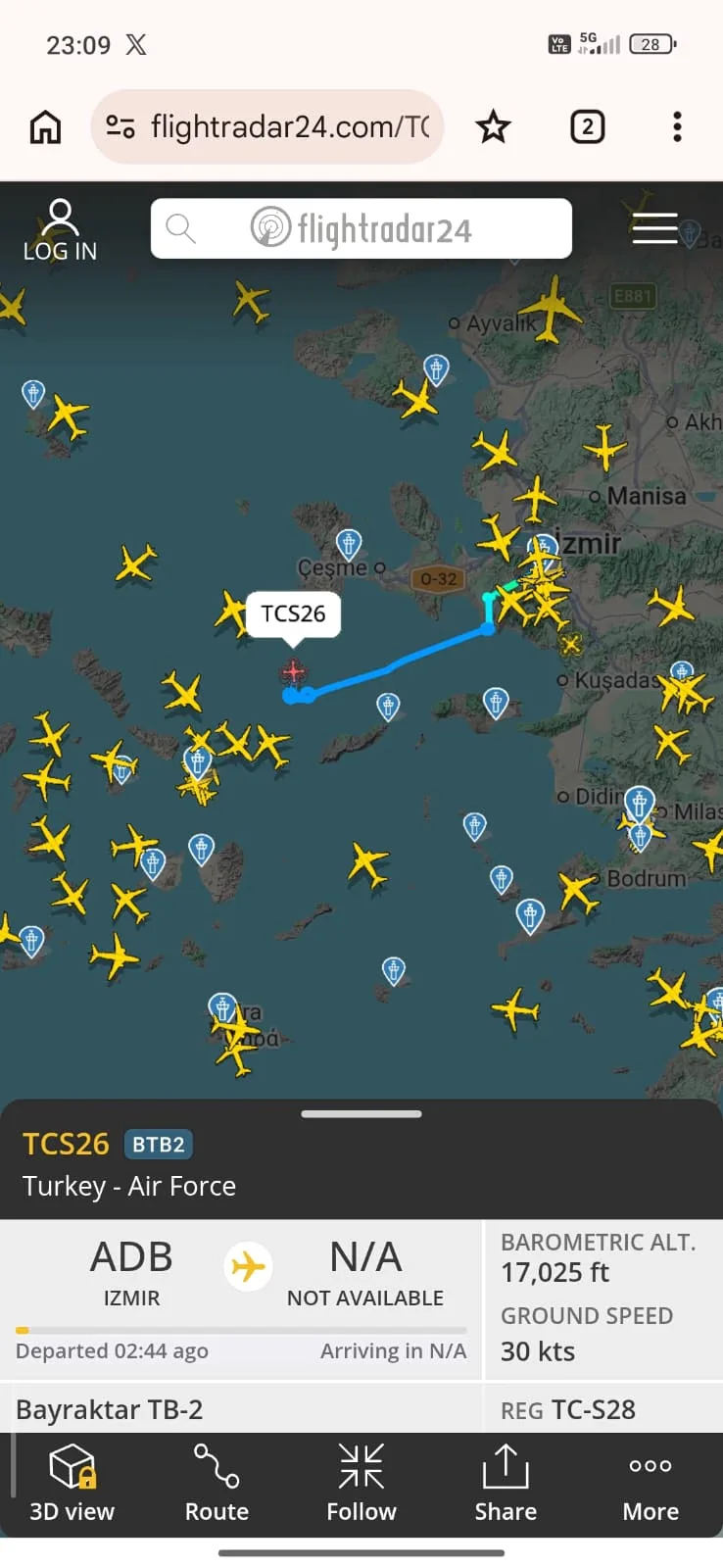 Τουρκικό Bayraktar στο Αιγαίο: Νέα σοβαρή πρόκληση βόρεια της Ικαρίας - Φωτογραφία 1